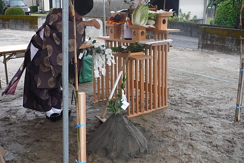 地鎮祭　三股　堂領建設